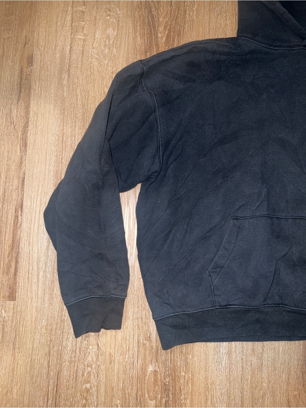Essentials | Essentials Black Hoodie Sweatshirt View 3